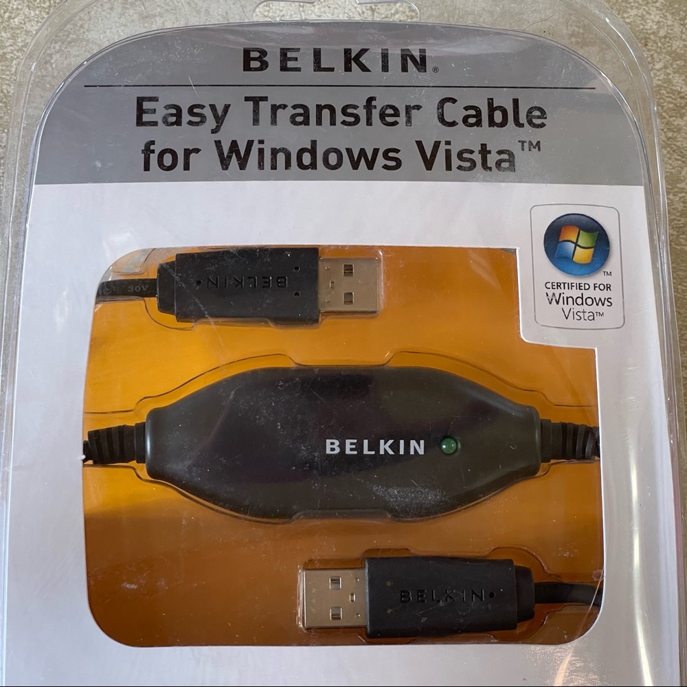 BELKIN EASY TRANSFER CABLE 4 WINDOWS VISTA USB 8FT FREE LAPLINK SOFTWARE
